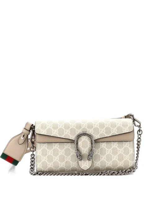 Gucci Pre-Owned Dionysus East-West Flap Bag GG Coated Canvas Small shoulder bag Neutrals 7T4X1K029ZUHLXGA