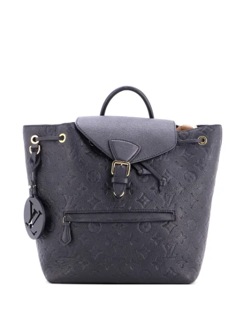 Louis Vuitton Pre-Owned Montsouris NM Monogram Empreinte Leather PM backpack Black 7SUOM11JBJJO5PRW