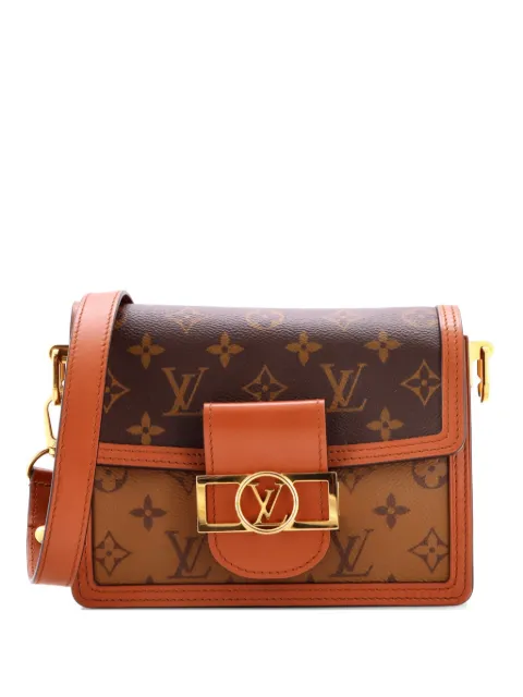 Louis Vuitton Pre-Owned Dauphine Shoulder Bag Reverse Monogram Canvas Mini crossbody bag Brown 75HPNX3BDZA2VB9Y
