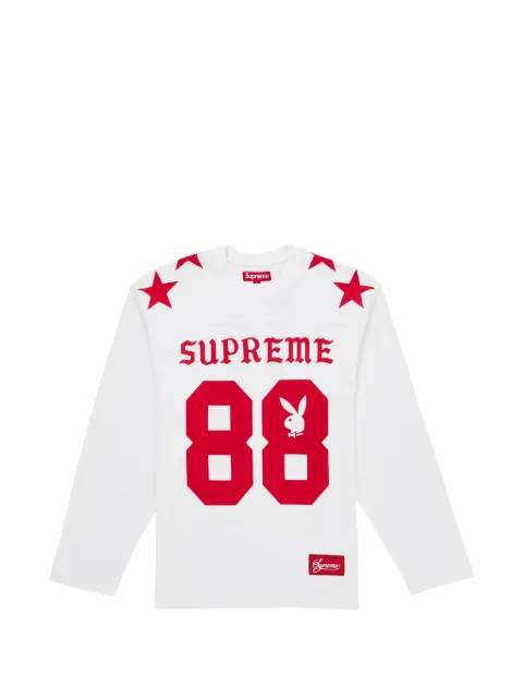 Supreme Playboy Football T-shirt White SUPPLYBLSFTNBL001