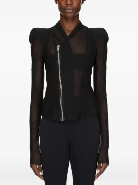 Rick Owens Princess semi-sheer jacket Black RO01F6953