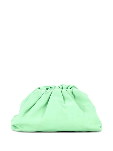 Bottega Veneta Pre-Owned The Pouch Leather Teen clutch bag Green 14TJEUSC5VJ9V14W