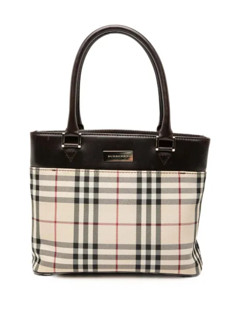 Burberry Pre-Owned 2000-2017 House Check Canvas tote bag Neutrals N3VKZVP9T6BAT4D0