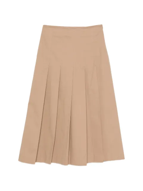 NINA 14.7 pleated A-line skirt Brown 48944153