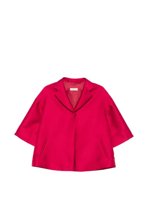 NINA 14.7 satin-finish cropped jacket Pink 014127114753