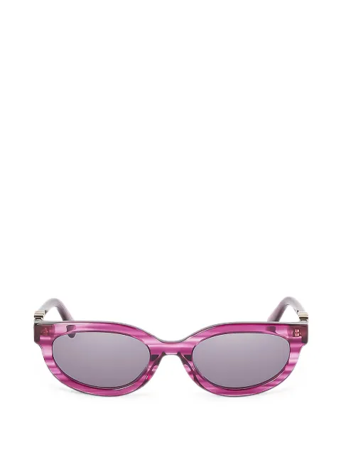 Off-White Eyewear Sparks logo-plaque cat-eye sunglasses Purple OERI13DSPARKS3707