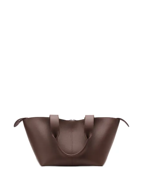 Freja NYC Bleecker grained-effect tote bag Brown FW24BLEE