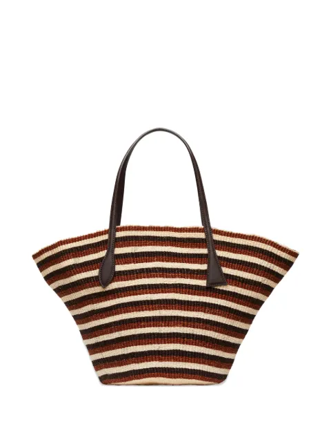 Liffner Sprout striped tote bag Brown 263BA01820