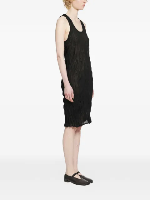 TOTEME crinkled tank dress Black 262WRD0343YA0244001