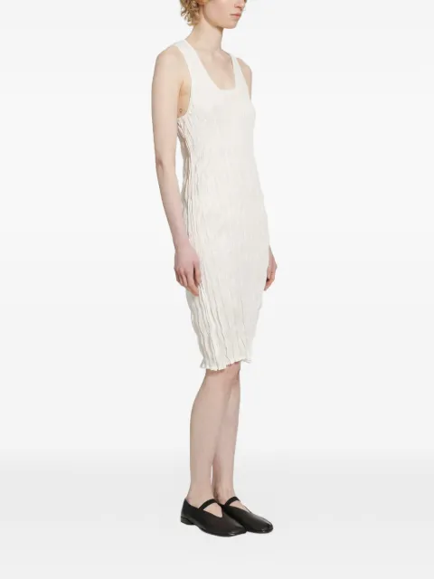 TOTEME crinkled tank dress White 262WRD0343YA0244047