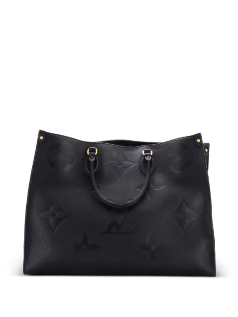 Louis Vuitton Pre-Owned OnTheGo Monogram Empreinte Giant GM tote bag Black Q5C65BB9RORXIEDE