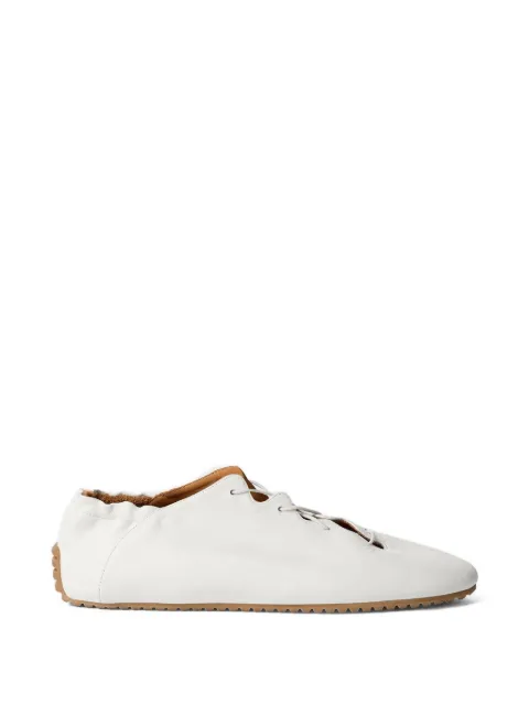 ODISSI Milly scalloped leather sneakers White OD46017A23001