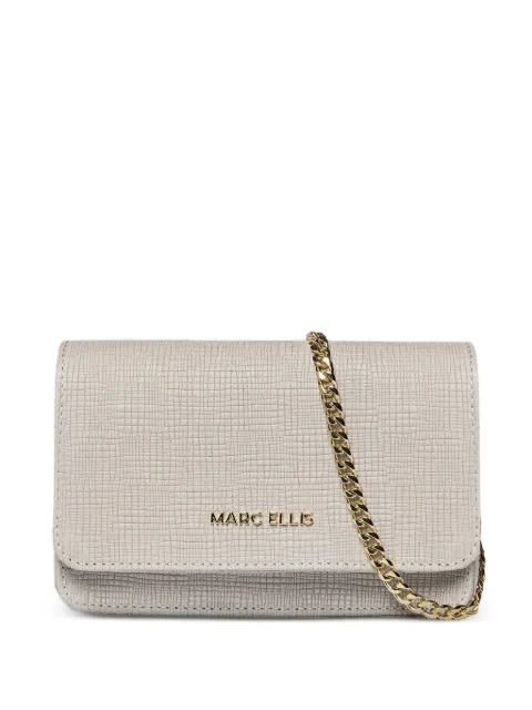 Marc Ellis Everly Rf lizard-effect clutch bag Neutrals EVERLYRF