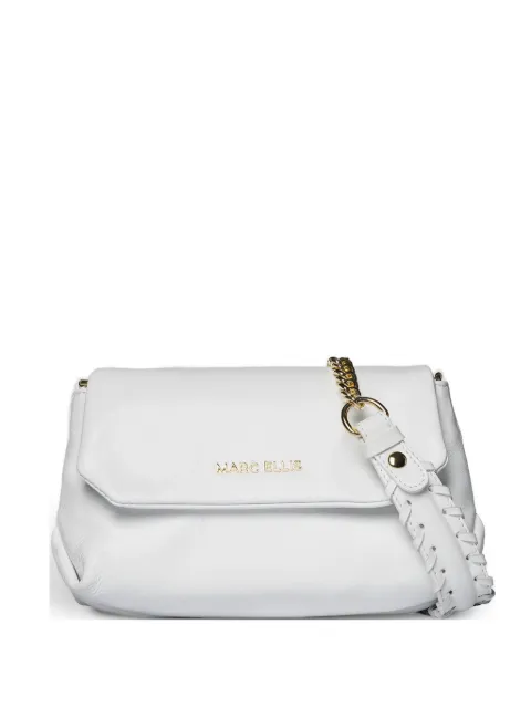 Marc Ellis small Elodie logo-lettering shoulder bag White ELODIESSALT
