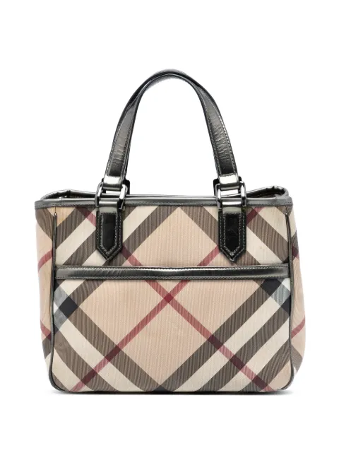 Burberry Pre-Owned 2000-2017 Supernova Check Coated Canvas tote bag Neutrals BJA0NXJKXMAAP4MJ