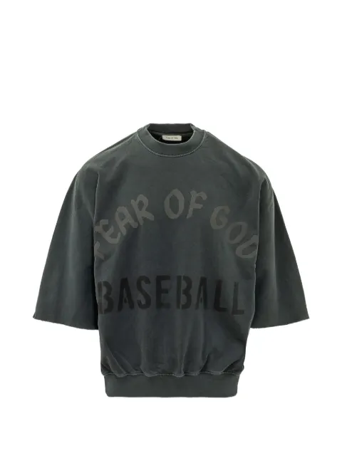 Fear Of God logo-print short-sleeve sweatshirt Black FG9M129970TER