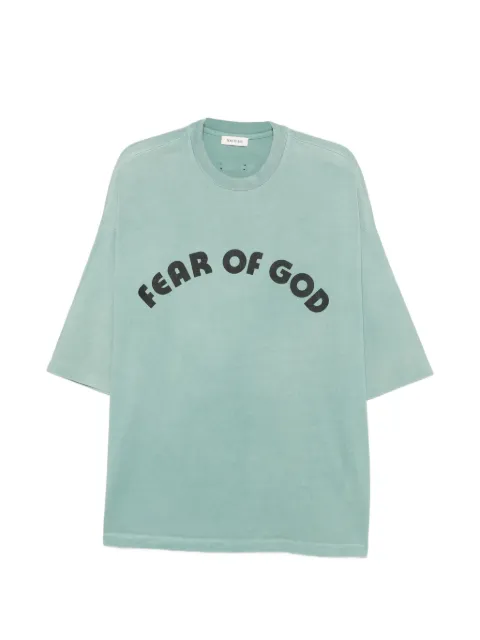 Fear Of God logo-print T-shirt Neutrals FG9M109966HWJ
