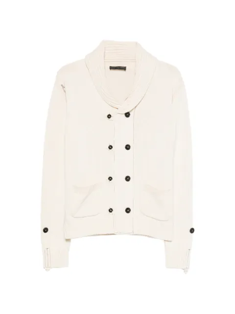 Gabriele Pasini double-breasted shawl-collar cardigan Neutrals 6262690685