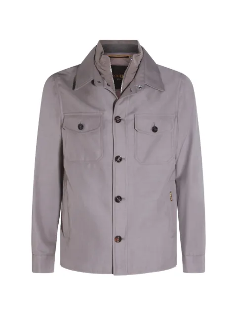 Moorer cotton shirt jacket Grey MOUGI101278PUMU0261