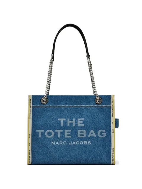 Marc Jacobs The Tote Bag chain-link denim tote bag Blue 2F4HTT018H05474