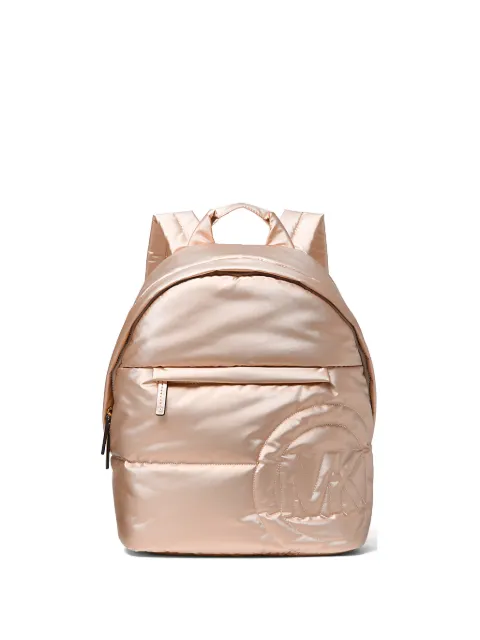 Michael Kors Rae medium quilted metallic backpack Neutrals 35F1G5RB6M
