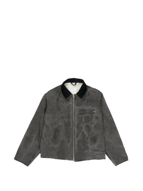 Camiel Fortgens washed raw-cut jacket Grey CF21100102