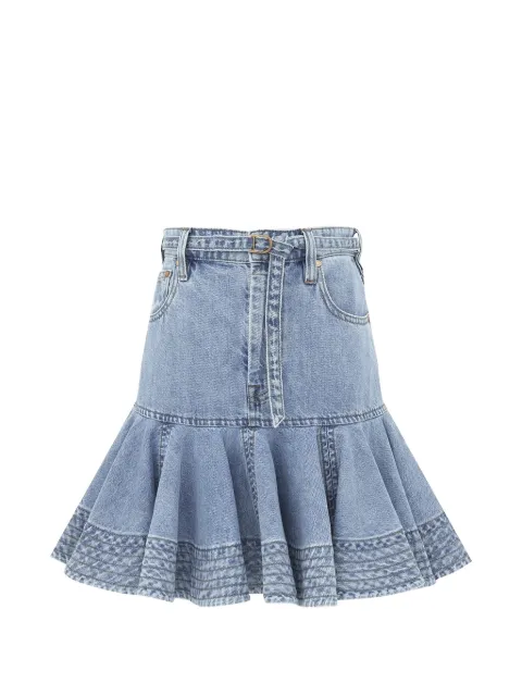 ZIMMERMANN Indra denim mini skirt Blue 7271SSS262