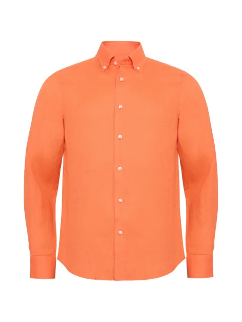 LOJA DAS MEIAS button-down long-sleeve shirt Orange COLCBOTAO