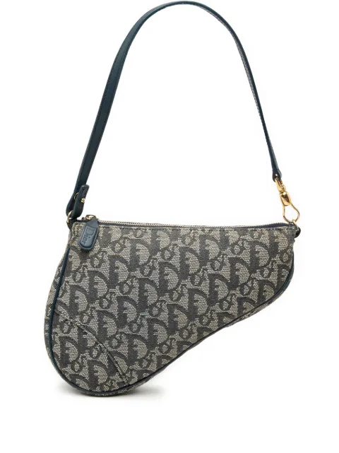 Christian Dior Pre-Owned 2001 Mini Diorissimo Canvas Saddle Pochette shoulder bag Blue 20XKRK0LII81ZZGG