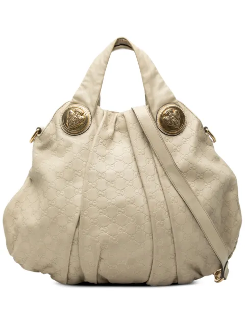 Gucci Pre-Owned 2000-2015 Large Guccissima Hysteria satchel Brown 0PUWIWGPBDF9JXF0
