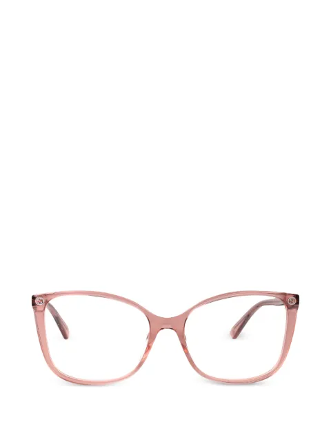 Gucci Eyewear cat-eye frame glasses Pink GG0026O