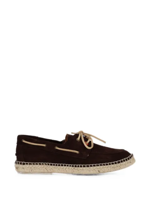 ABARCA braided boat shoes Brown NAUTICO