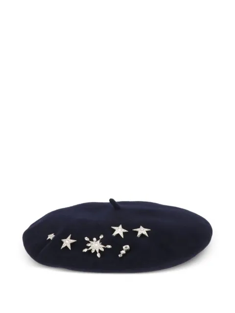 Roger Vivier embellished star beret Blue REWH0120100580U800