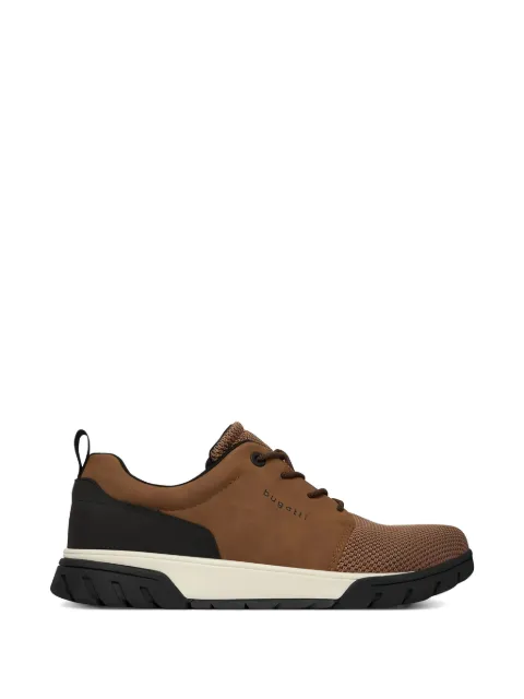 Bugatti mesh panelled lace-up sneakers Brown 342ADW0469006300
