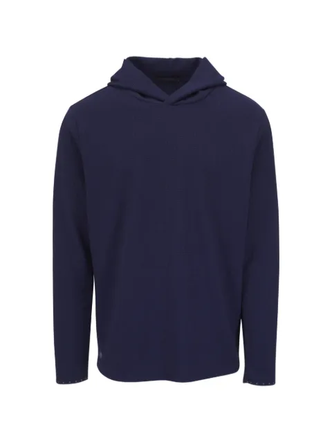 GREYSON waffle-knit hoodie Blue MFA25K49417