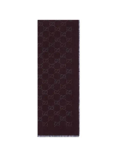 Gucci GG Supreme reversible scarf Red 8501994G200