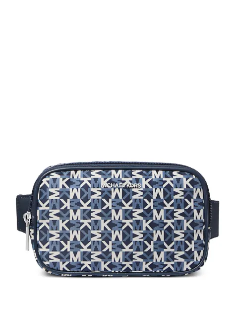 Michael Kors small Khai monogram belt bag Blue 35T5S5FT1U