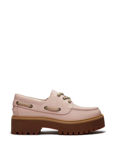Timberland Stone Street patent leather boat loafers Pink TB0A2GVFA5H