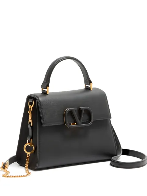 Valentino Garavani VSling small handbag in grainy calfskin Black WB0T85YCZ