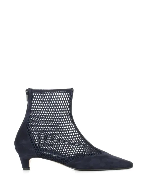 Antonio Barbato Maestri Veneziani mesh-panelled suede boots Blue 463624120