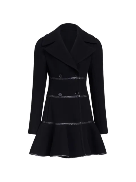 Alaïa Princess double-breasted peplum coat Black AA9M1138T473C