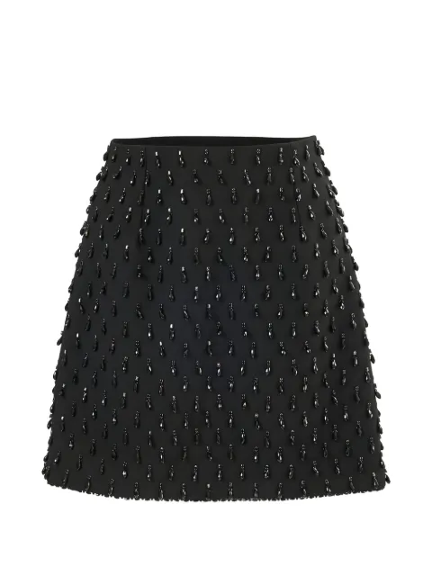 Carolina Herrera bead-embellished A-line skirt Black S2611E307BWT