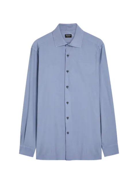 Zegna long-sleeve shirt Blue UHX42A3SLF5