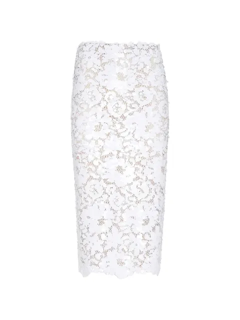 L'Agence Makena sequin-embellished midi skirt White 3420RJC