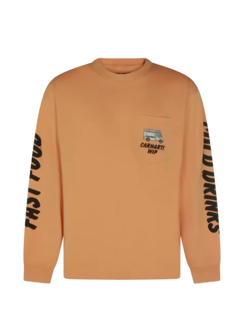 Carhartt WIP L/S Cold Drinks sweatshirt Orange I0362163IAXX