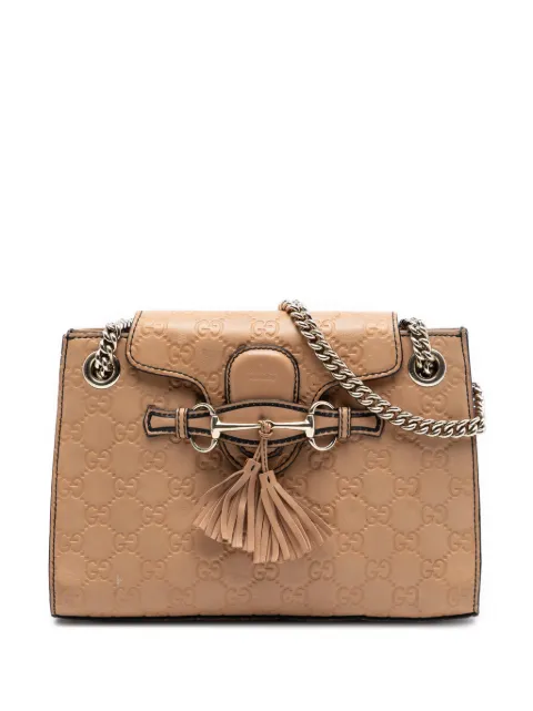 Gucci Pre-Owned 2016-2026 Small Guccissima Emily shoulder bag Neutrals 9GIW03G6IY8L7IB0