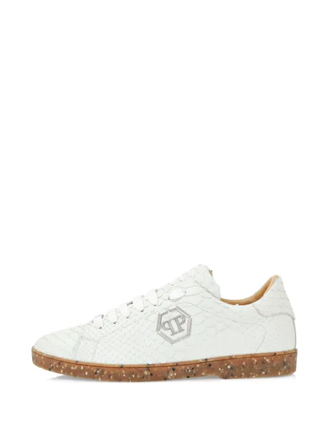 Philipp Plein python leather sneakers White SAESMSC3999PLE029P