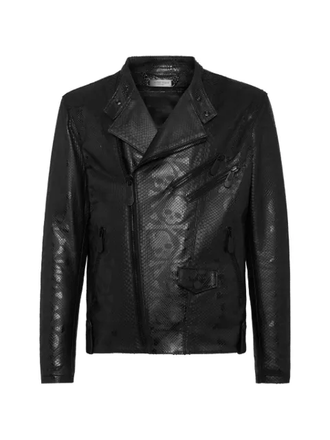 Philipp Plein phyton Skull printed jacket Black PABCMLB1497PLE029P