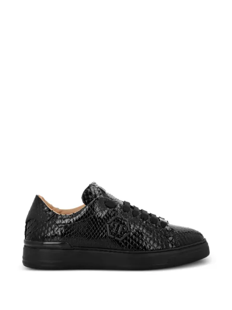 Philipp Plein snakeskin-effect sneakers Black PAESMSC4019PLE029P