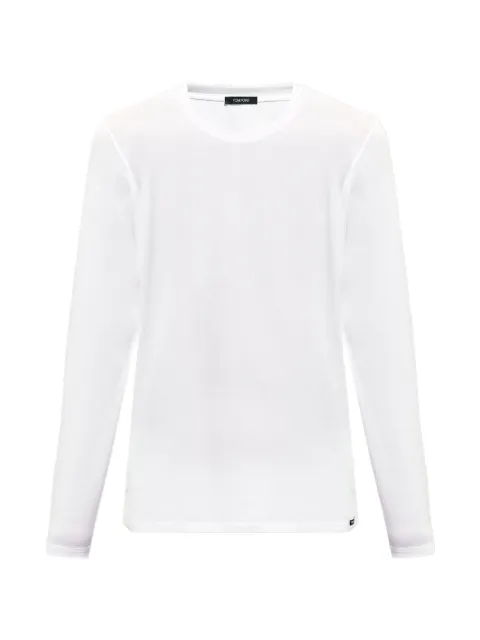 TOM FORD long-sleeve lounge T-shirt White T4M14141